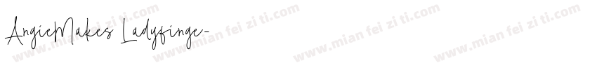 AngieMakes Ladyfinge字体转换